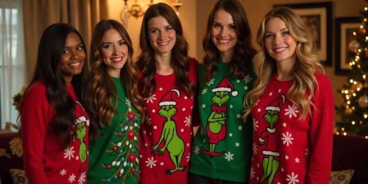 grinch pullover damen-Titel