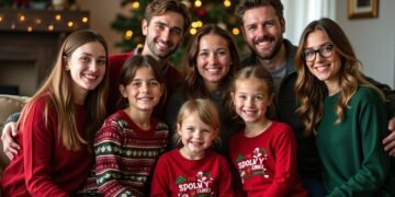 weihnachtsoutfit familie festlich-Titel